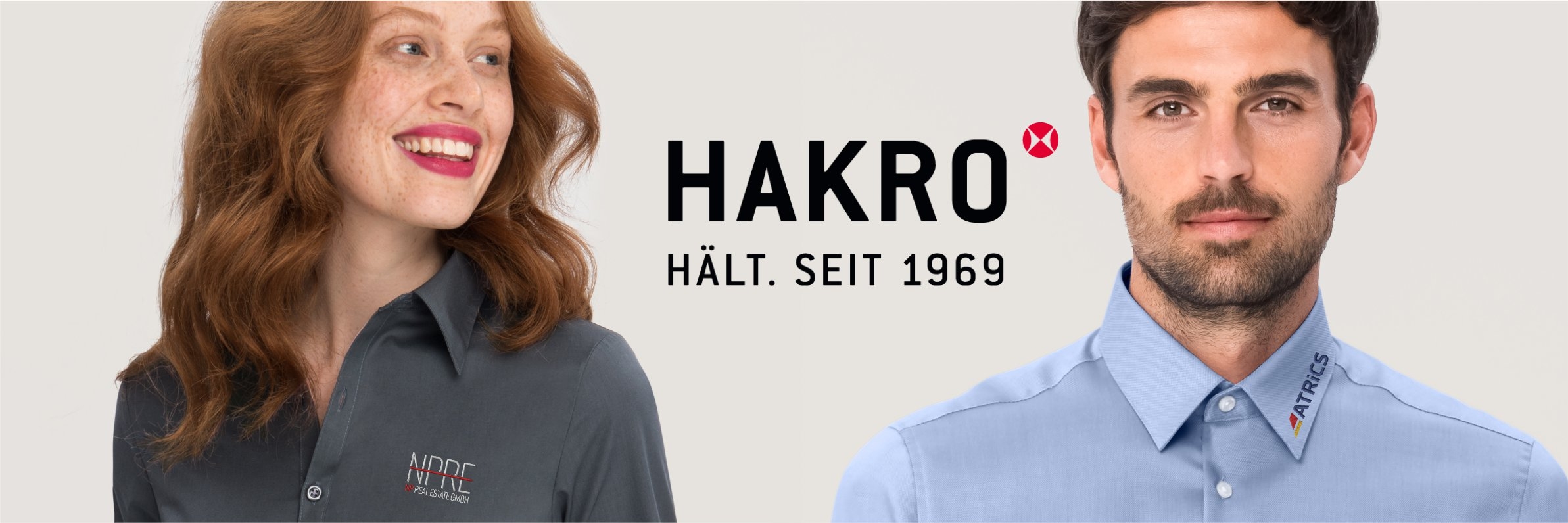Bannerbild Blusen und Hemden von Hakro mit Einstickung
