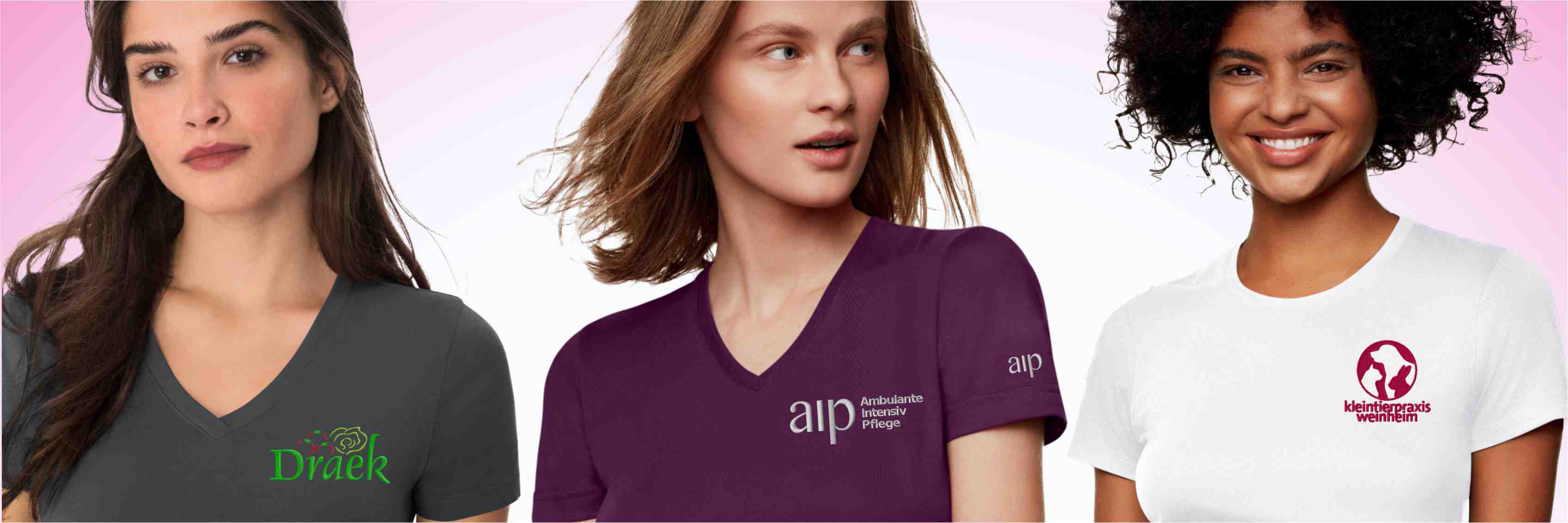 Bannerbild Damen-T-Shirts mit eigenem Logodruck